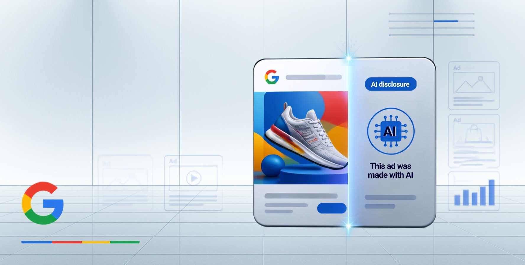 Google ще показва кои реклами са направени с AI
