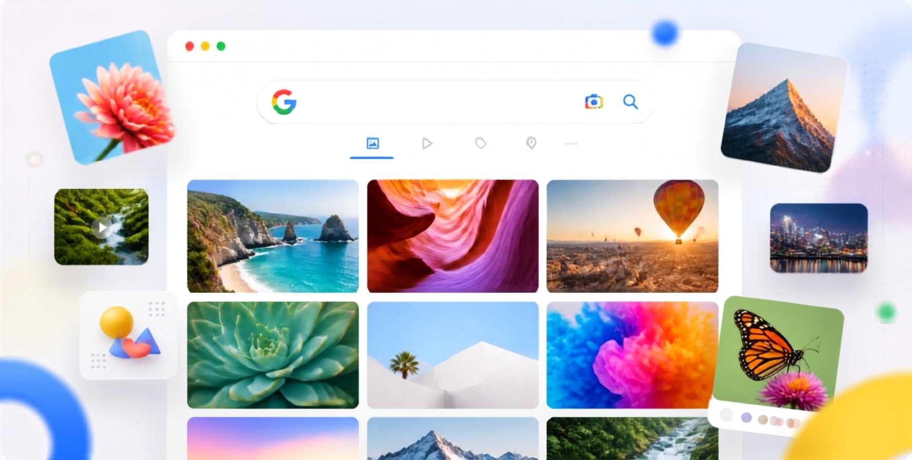 Google Images става персонализирана галерия с AI генериране